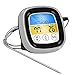 Produktbild Gaeruite Grillthermometer Fleischthermometer digital Thermometer mit Sonde,Digitalanzeige Touch Timer Thermometer mit Auto F / ° C Taste