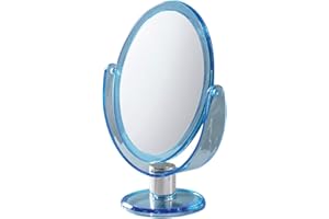 Gedy appoggio, Misure e Peso: 25X17,6X10 CM & 0,3 kg, Bagno Realizzato in ABS, Finitura Blu, Specchio Design R&S, 2 Anni di Garanzia, Unica