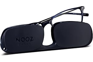 NOOZ Optics - Lunettes de Lecture Essential Bao - Forme Rectangulaire - Montures ultra-légères en Nylon - Etui ultra-compact pour les avoir au Quotidien - 6 Couleurs