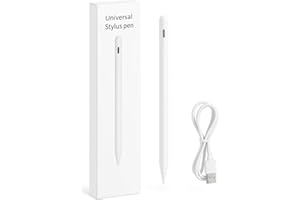 GENERICO Stationery Hub - Penna per Tablet - Stylus Pen Universale per iPad, Android, Windows, Punta Fine 1.5mm - Attacco Magnetico, Ricarica USB-C per Disegno e Scrittura di Precisione