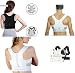 Produktbild Geradehalter Rückenhalter Rücken Stabilisator Unisex mit 12 Magneten R-087 (M, Weiß)