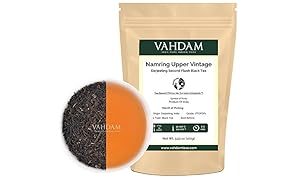 Thé Darjeeling Namring Upper Vintage, Récolte de Thé Noir en Feuilles de Plantation Unique, Thé Darjeeling Non Mélangé & 100% Pur, Frais & Livré Directement depuis sa Source en Inde - 100g