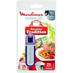 Moulinex Clé USB de 25 Recettes Tradition XA600211 Accessoire Cookeo Officiel Compatible avec Multicuiseurs Cookeo YY2943FB CE702100