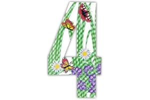 Wheelie Bin numbers Butterfly 4