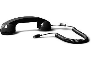 Native Union Pop Phone - Retro Phone Handset with Microphone & Speaker, USB-C for iPhone, iPad, Laptop, Tablet, Samsung S25, Flip 7, Fold 7 - Hybrid Work, Calls, Video Conferencing, Meetings (Black)