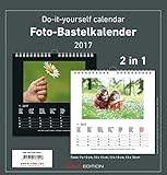 Foto-Bastelkalender 2017 - 2 in 1: schwarz und weiss - Bastelkalender: Do it yourself calendar (21 x 22) - datiert by 