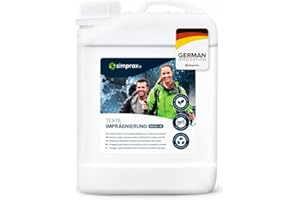 simprax® Wash-in Imperméabilisant Textile - Imperméabilisant Vetement écologique par rinçage imperméabilisant Tissu Fonctionnel/d'extérieur - Gore-Tex Sympatex Lave-Linge ou Lavage à Main