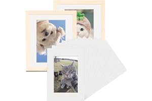 SIYINGSAERY 12 Stück Passepartout A4 Bilderrahmen Passepartout Weiß Passepartoutkarton Passepartouts Deko Passepartoutformat Passepartout Rahmen für Poster, Gemälde, Fotoarbeiten (20x30 cm)