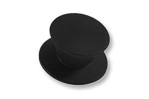 Kerafactum® silicone universel poigne de remplacement couvercle casserole bouton adapt pour en couvercle verre rsistant la chaleur ronde 1 x noir