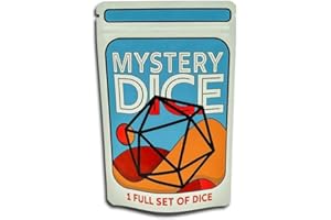 1985 GAMES Dungeon Craft Mystery Dice Set, 7 Polyhedral Dice, Wide Range of Patterns, Suitable for Role Playing, Table Games (Mystery Pack of 1)