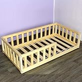 Markaawm Montessori &Ccedil;ocuk Yatak Doğal &Ccedil;am Karyola Yelken 120X200