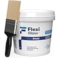Flexi Glass Clear Shield Transparent Waterproofing Solution for Roof Leakage Crack Seal Agent Roof Water Leakage Solution Water Proof Glue Transparent Glue Waterproofing for Pipe Wall Tiles (1 Ltr)