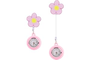 Enjiror Retractable Clip On Telescopic Nurse Watch Fob - Medical Pocket Watch Gift for Women Doctor