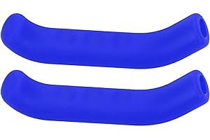 Tbest Housse Manchon de Frein à Vélos, Couvercle de levier de frein de vélo Poignées en silicone Protecteur imperméable anti-dérapant Universel pour vélo de route, VTT yclette(Bleu)