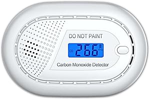 AROHA Carbon Monoxide Detector - 10 Year Battery - Carbon Monoxide Alarm, CO Meter Alarm Standalone