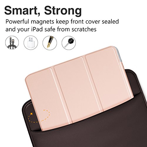 IVSO hochwertiges PU Leder Etui hülle Tasche Case – mit Standfunktion, super 360° Anti-Wrestling, ist für Huawei MediaPad M3 Lite 10.1 Tablet-PC perfekt geeignet (Rose Gold) - 5