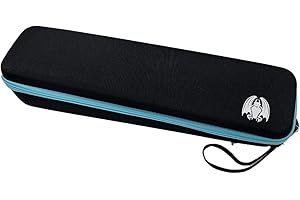 THE GRINNING GARGOYLE Étui de Transport de Cartes Portable de qualité supérieure – Support de Transport pour Cartes dans des Pochettes ou boîte de Rangement – Organisez et protégez Les Jeux – Magic CCG TCG – Bleu Clair