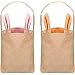 Produktbild Bememo 2 Stück Oster Hase Taschen Hasen Ohren Taschen Sackleinen Geschenke Eier Süßigkeiten Tasche für Kinder Ostern Party Supplies (Rosa und Orange)