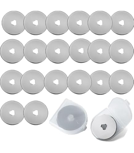 9 Lame Rotanti 45mm Per Taglierine | Set Onde Piccole, Medie, Grandi In Acciaio SKS-7