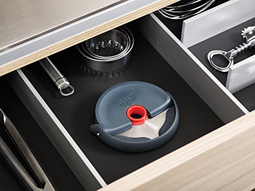 Joseph Joseph 20038 Disc Leicht zu reinigender Pizzaschneider Edelstahl, 12,1 x 10,8 x 2 cm, grau - 4