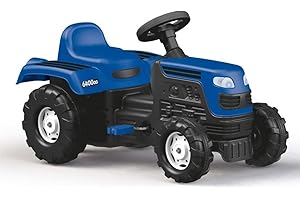 DOLU racteur à pédales pour la Conduite des Tout-Petits à partir de 3 Ans, Tracteur à pédales pour Enfants Ranchero avec klaxon et Fonction d'apprentissage de la pédale - Bleu