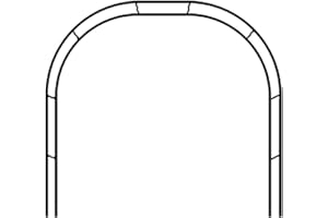 SXNYC Rosenbogen Metall Stabil Gartenbogen aus Pulverbeschichtetem Stahl Wetterfeste mit Rankhilfe Spalier für Kletterpflanzen und Rosen 240 cm Breit