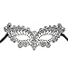Price comparison product image HLHN Sexy Lace Catwoman Mask Masquerade Ball for Halloween Christmas Carnivals Mardi Cosplay Party Prom Fashion Shows Wedding Night Club (Silver)