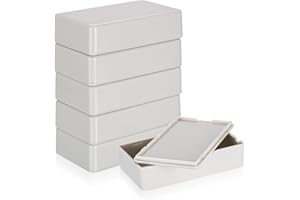 HAOCHEN 6 Stück Abzweigdose, Kunststoff Abdeckungen, Elektronik Gehäuse, Electronic Projekt Box Elektrozubehör Gehäuse für DIY Stromabzweigdose (weiß, 85x50x21mm)