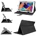 Produktbild Universal Tablet Tasche Hülle für Hannspree Hannspad SN1AW72 (W72B) 25,65 cm (10,1 Zoll) Schutztasche Schutzhülle Cover Case mit Aufstellfunktion hochwertige Leder-Optik schwarz