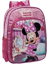 Disney Minnie Mochila Adaptable a Carro, Color Rosa