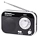 Produktbild TZS First Austria - Tragbarer Radio Retro AM/FM mit Kopfhörerbuchse und Tragegriff, Batteriebetrieb und Steckdosenbetrieb geeignet, mini Küchenradio