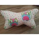 Leseknochen Nackenstütze Nackenrolle Buchstütze Relaxing Neck Pillow Tabletstütze Lagerungskissen grau Mäuse pink türkis