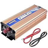 【Ideal travel guardian】Inverter Wandelt 12 V / 24 V DC in 220 V / 110 V Wechselstrom um, verbinden Sie die DC-Batteriekabel direkt mit der Fahrzeugbatterie, und Sie haben unterwegs Strom, liefern Strom für eine Vielzahl von elektrischen Geräten.