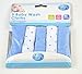 5 Baby wash cloths (blue and white)