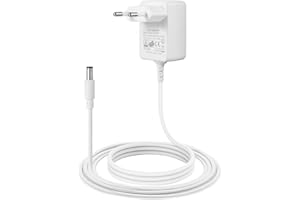 Ubrvhrt Alimentatore per Pedali Chitarra 9V DC 1A, Polarità Negativo Interno Positivo Esterno, Pedaliere Adattatore di Alimentazione Corrente Caricatore a Muro Per Effetti Chitarra e 9V Casio Tastiera