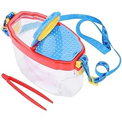 Alomejor Boîte Loupe à Insectes Visionneuse d'insectes 4.5X Grossissement Bi-directionnelle Insectes Loupe - Scientifique Jeu Educatif pour Enfants