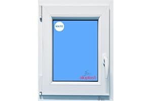 ECO-BLU VENTANA PVC BLANCA 700x1000 OSCILOBATIENTE IZQUIERDA VIDRIO MATE CLIMALIT