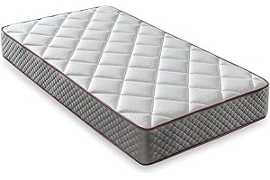 LUXIABED Colchon Modelo Elixir 90x190 Viscoelastica Dual: Caras Diferenciadas. Confort + Firmeza Media MemorySens. Higiénico y Transpirable. Individual Color Gris. Altura 14 cm