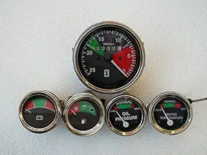 Massey Ferguson Gauge Kit- Tachometer + Temp Gauge + Oil Pressure + Volt+ Fuel