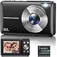 Digital Camera 1080P, 44MP FHD Compact Digital Camera, 16X Digital Zoom Portable Photo Camera with 2.4" LCD Screen, 1 Battery