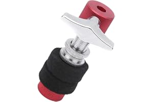 ODORKLE Kit Batteria Frizione Piatto Hi-hat Rosso Nero, Accessori di Ricambio per Strumenti Musicali Kit Batteria Jazz