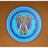 Wanduhr – Elefant Mandala – Glaub an dich´ 40 cm