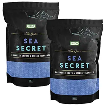 IFFCO Urban Gardens Sea Secret Seaweed Extract Granules Organic Plant Growth Promoter & Bio-Stimulant (500gm) -Pack of 2