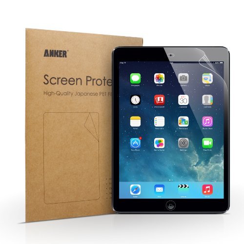 [2-Pack] Anker Clear Schutzfolie für iPad Air 2 iPad Air iPad 5 / iPad Pro 9.7 / New iPad 9.7" (2017) Displayschutz Screen Protector - Klar - High Definition (HD) - Schmutzresistent - Lebenslange Garantie