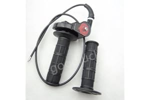HuoPu - Empuñadura y cable de acción rápida para acelerador de moto, color negro