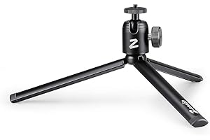 Zeadio Mini trépied en métal + Support à rotule pour Smooth 4, Crane Plus, Crane 2, Osmo Mobile, Ronin-S, Vimble 2, Stabilisateur de poignée à cardan et Toutes Les caméras