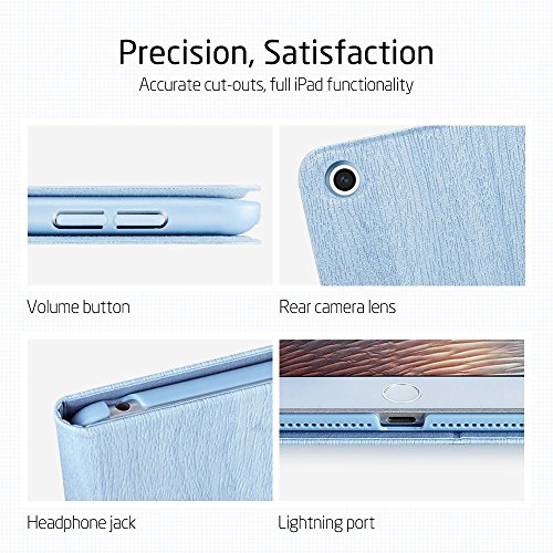 Neues iPad 2017 iPad 9.7 Zoll Hülle, ESR® Städtisch Serie Cover Auto aufwachen / Schlaf Funktion Smart Case und Einstellbarem Blickwinkel Funktion Schutzhülle für Neue iPad 9.7 2017 (Klarer Himmel) - 4