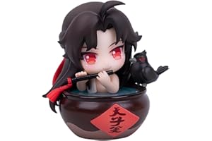 VEGAWIWI YILINGLAOZU-XRMG-1 Figurine animée Wei Wuxian Lan Wangji Chibi Grandmaster de la culture démoniaque, figurine Chibi en PVC pour les fans de Mo Dao Zu Shi