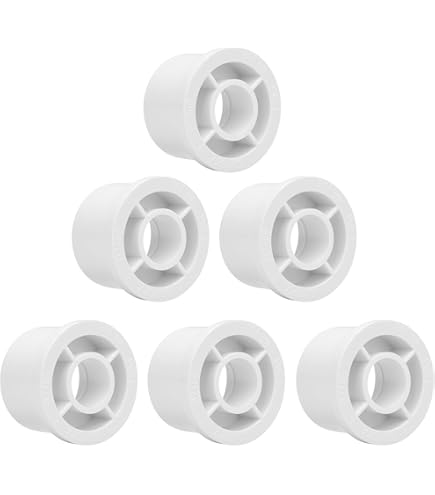 PVC DWV - Riduttore Di Accoppiamento Schedule 40, Attacco 40 X 63 Mm, 2 Pezzi, Colore: Grigio - Foto 11