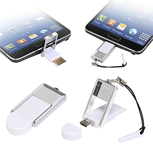 TRIXES Micro-SD-Kartenleser mit USB-Anschluss für PC und Micro USB OTG für Smartphones und Tablets - 9